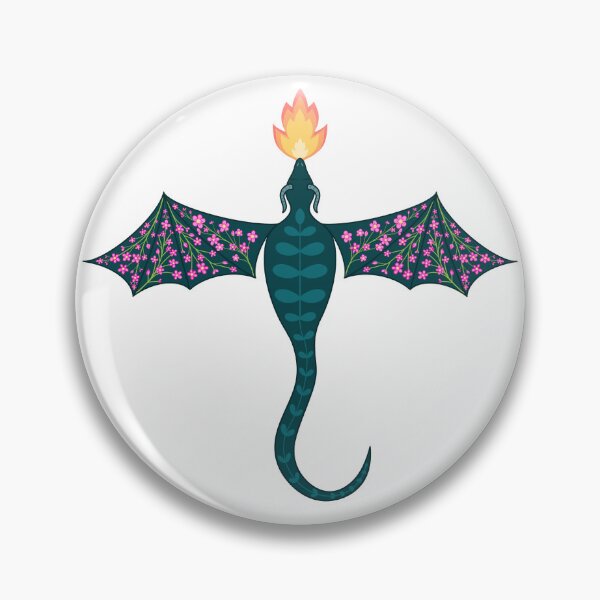 Item preview, Floral Dragon designed and sold by Thistle Owl Studio.