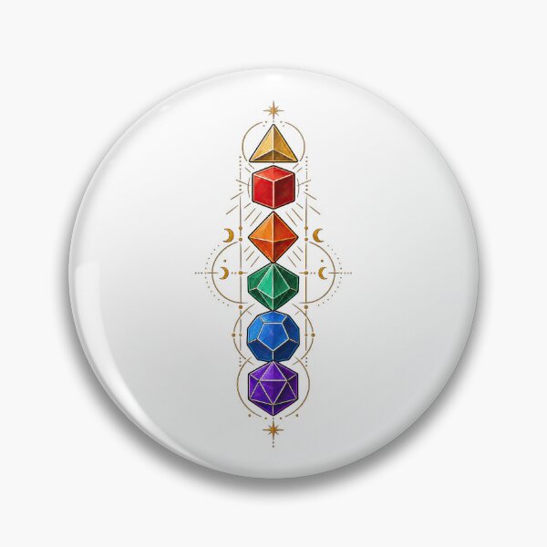 Item preview, Rainbow Polyhedral Dice – Sacred Geometry designed and sold by obstinator.