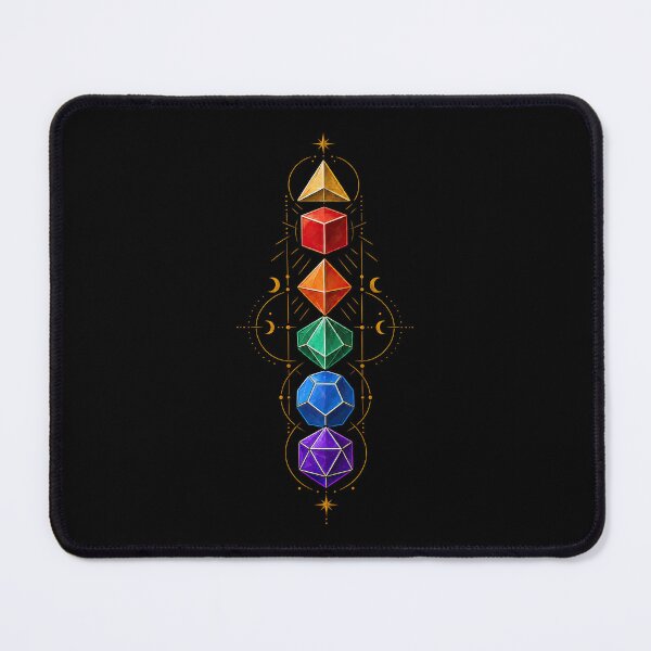 Item preview, Rainbow Polyhedral Dice – Sacred Geometry designed and sold by obstinator.
