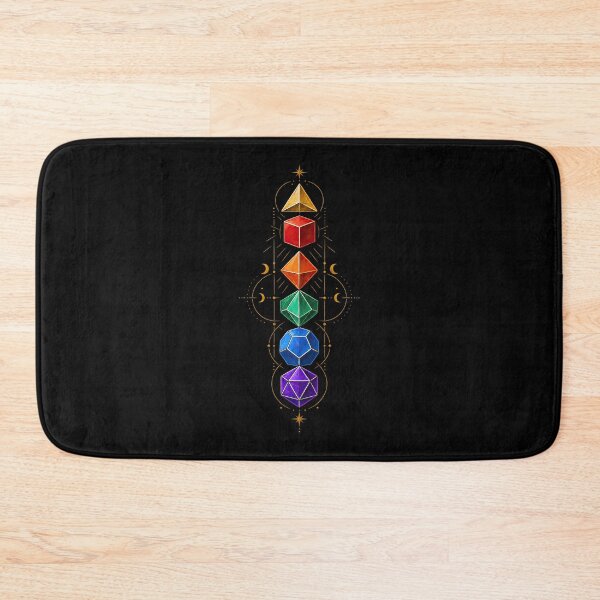 Item preview, Rainbow Polyhedral Dice – Sacred Geometry designed and sold by obstinator.