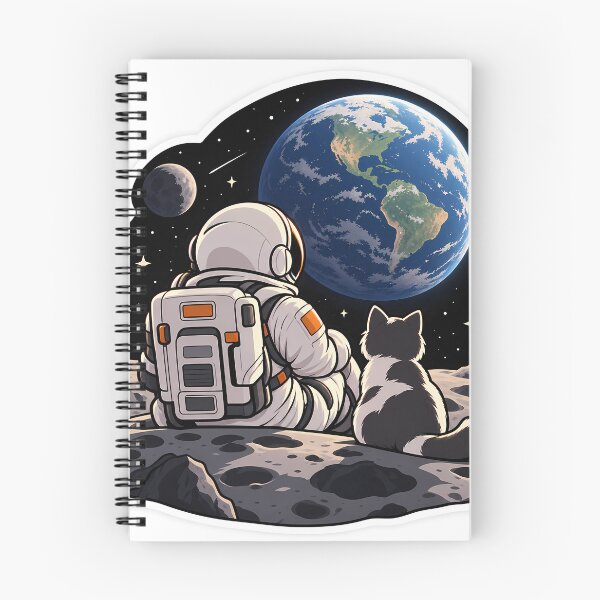 Item preview, Astronaut Cat Watching Earth Space Adventure Sticker designed and sold by GenZStickerHub1.