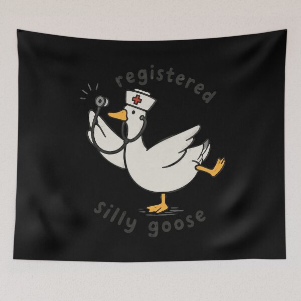 Item preview, Funny Nurse Goose Cartoon With Stethoscope Medical Humor designed and sold by Emilyphilipp.