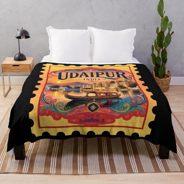 Item preview, Copy of Udaipur Rajasthan India Travel Souvenir | City of Lakes Heritage Lake Pchola Graphicver 7 designed and sold by mndesignworx.
