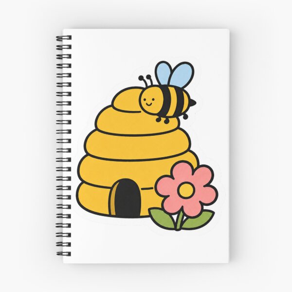 Item preview, Cute Kawaii Beehive with Bumblebee and Flower designed and sold by Vision Crafted.