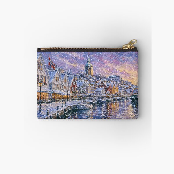 Item preview, Stavanger painting, Norway – a winter day in this beautiful Scandinavian city. designed and sold by GalleryKauffeld.