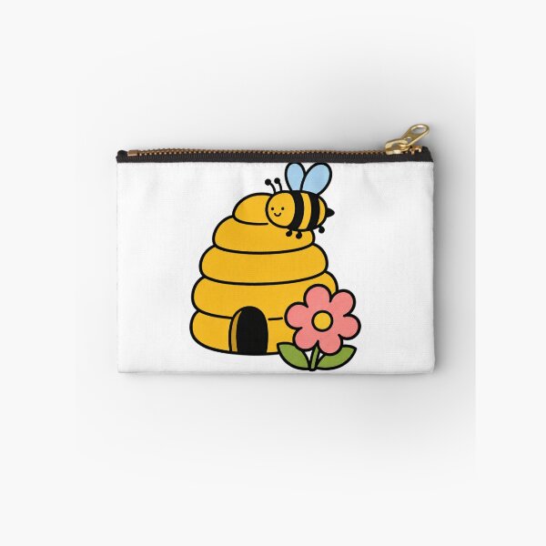 Item preview, Cute Kawaii Beehive with Bumblebee and Flower designed and sold by Vision Crafted.