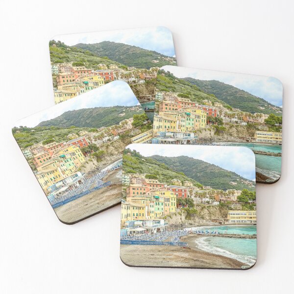 Item preview, Bogliasco, Italy, Le Spiaggia (The Beach), Italy Art Print designed and sold by Craig Bernstein.