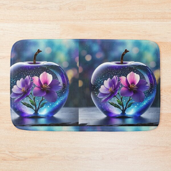 Item preview, Enchanted Glass Apple - Surreal Floral & Butterfly 3D Art designed and sold by Shahid1234.