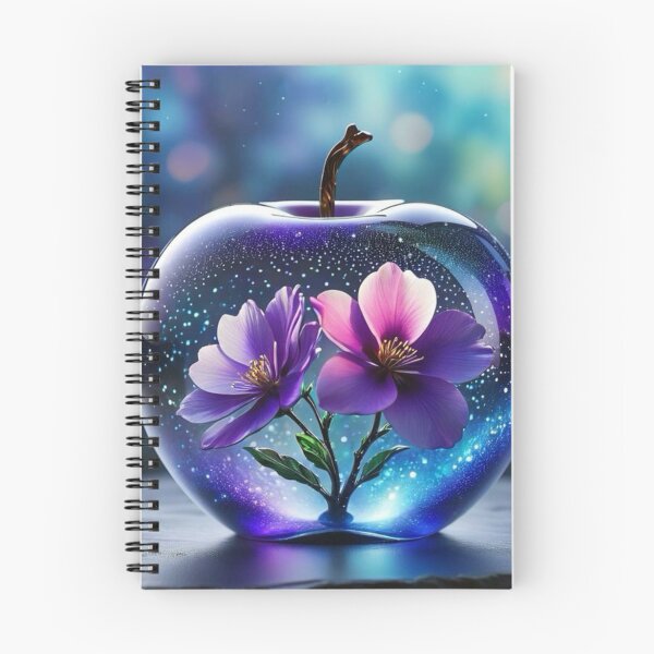 Item preview, Enchanted Glass Apple - Surreal Floral & Butterfly 3D Art designed and sold by Shahid1234.