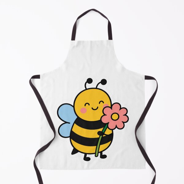 Item preview, Cute Kawaii Bumblebee Holding Pink Flower designed and sold by Vision Crafted.