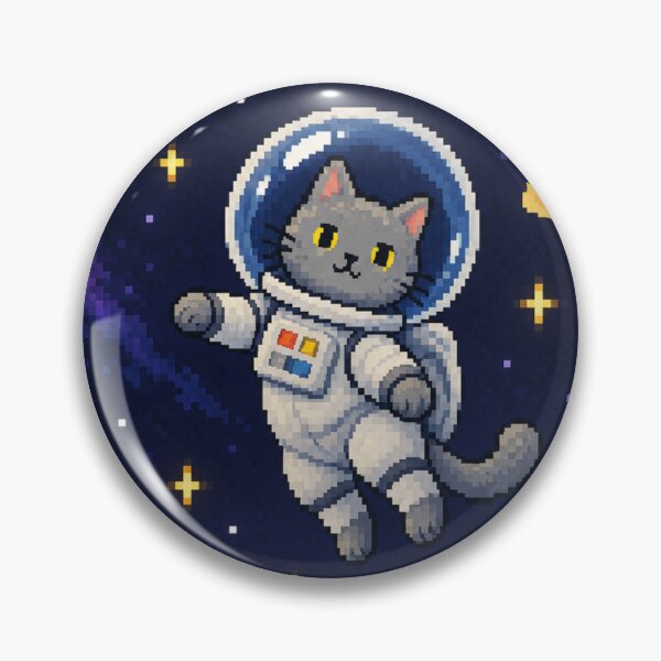 Item preview, Pixel Cat Astronaut In Space designed and sold by Nol1ytv.