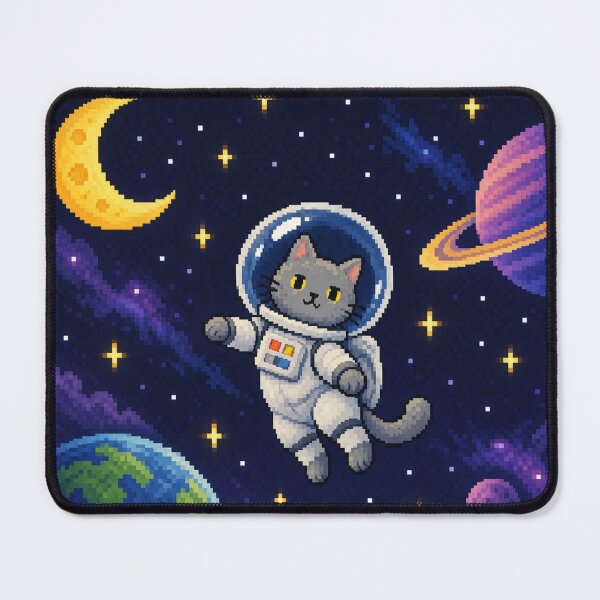 Item preview, Pixel Cat Astronaut In Space designed and sold by Nol1ytv.