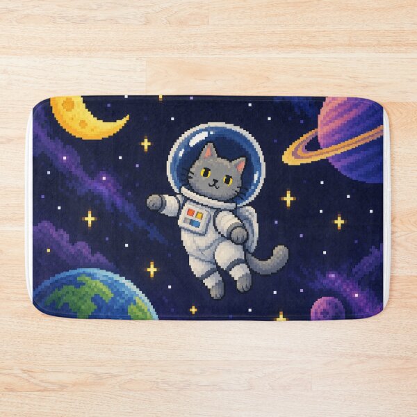 Item preview, Pixel Cat Astronaut In Space designed and sold by Nol1ytv.