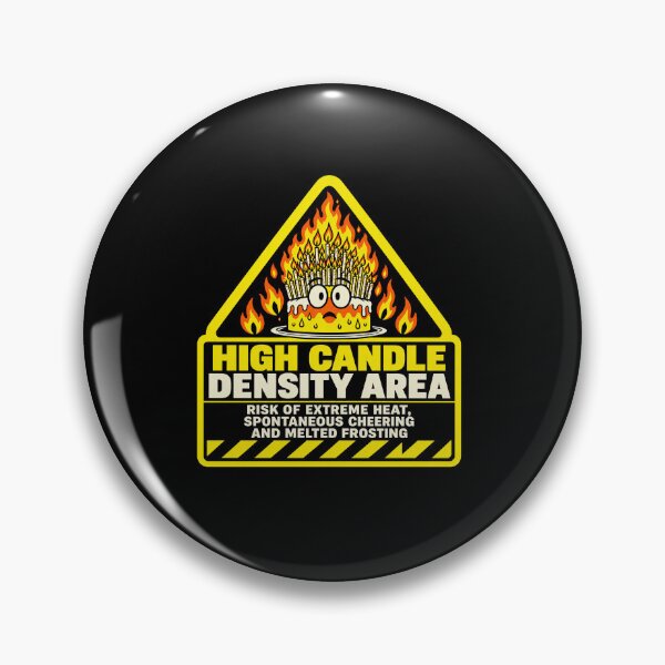 Item preview, High Candle Density Birthday Cake Fire Hazard Humor designed and sold by elderberry.