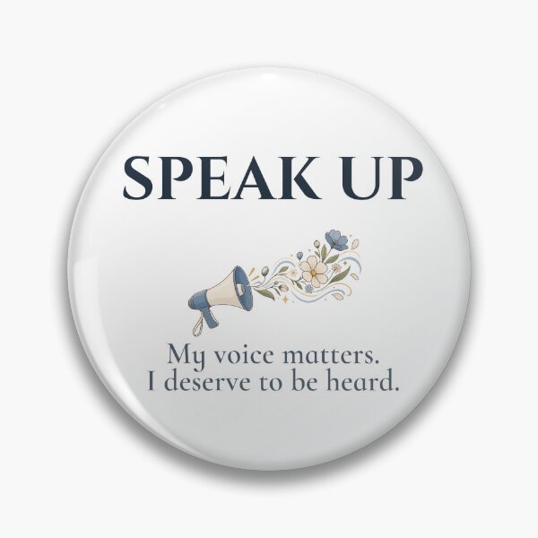 Item preview, Speak Up Your Voice Matters Affirmation designed and sold by Safe Soul DeLife.