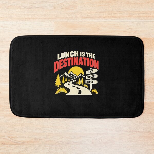 Item preview, Funny Lunch Is The Destination Adventure Art designed and sold by elderberry.