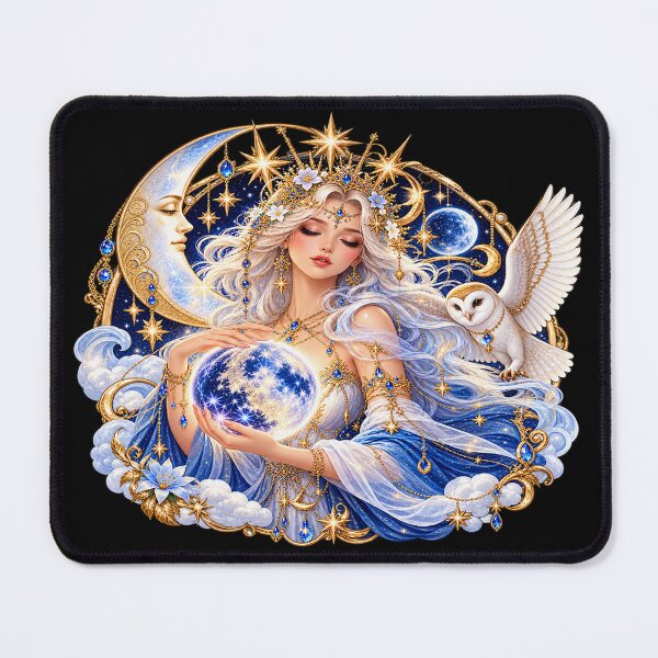 Item preview, Celestial Goddess – Moonlit Guardian of the Stars designed and sold by TroviTutto.