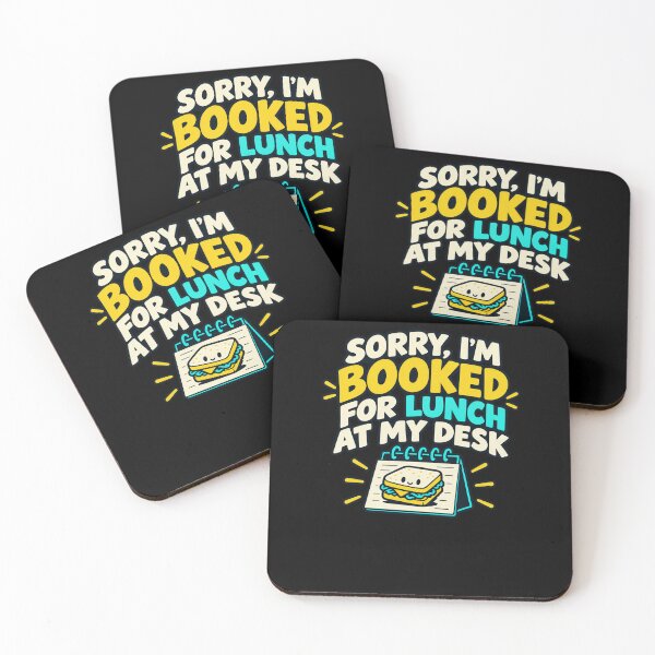 Item preview, Booked for Lunch at My Desk Workplace Humor designed and sold by elderberry.