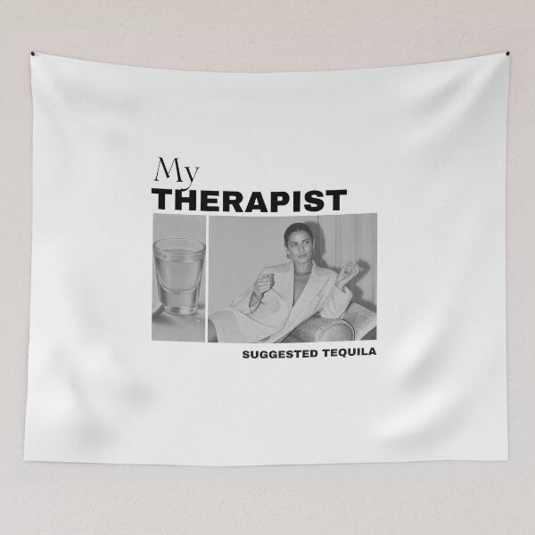 Item preview, My Therapist Suggested Tequila | Funny Tequila Lover Drinking Humor designed and sold by luckyhue.