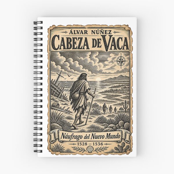Item preview, Álvar Núñez Cabeza de Vaca — Náufrago del Nuevo Mundo 1528–1536 designed and sold by Past in Threads.