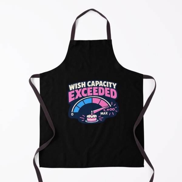 Item preview, Wish Capacity Exceeded Birthday Cake Meter designed and sold by elderberry.