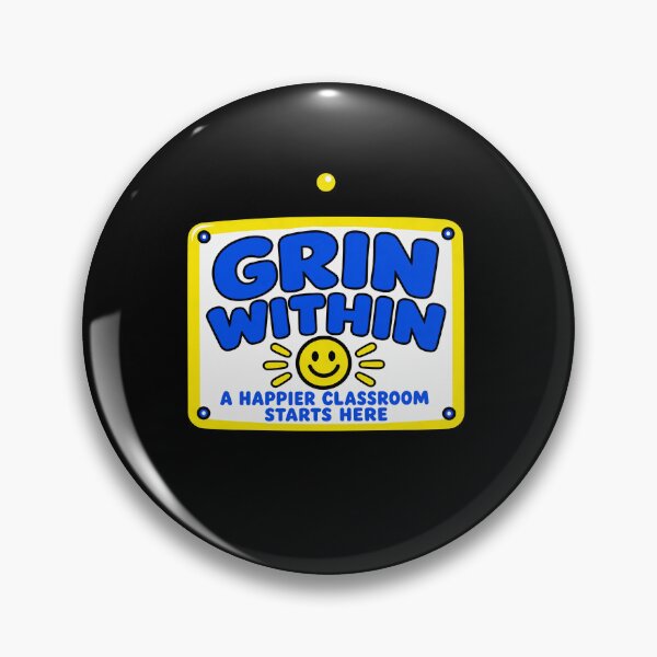 Item preview, Grin Within Positive Classroom Sign designed and sold by elderberry.