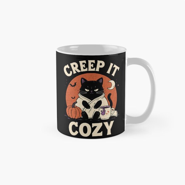 Item preview, Creep It Cozy – Light Spooky Black Cat Halloween designed and sold by Pixelith-Arts.