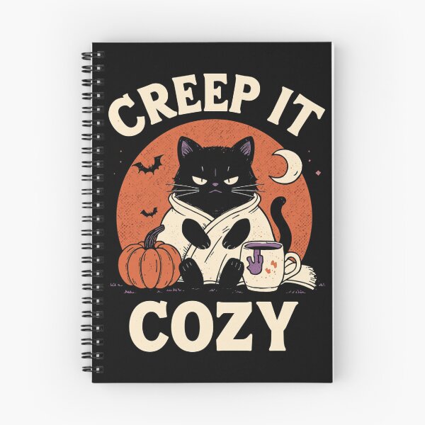 Item preview, Creep It Cozy – Light Spooky Black Cat Halloween designed and sold by Pixelith-Arts.