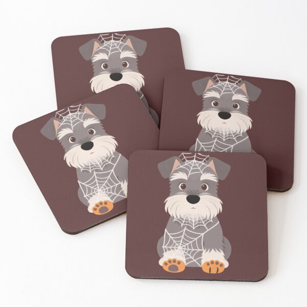 Item preview, Schnauzer in a Spiderweb Costume designed and sold by DumpsterSage.