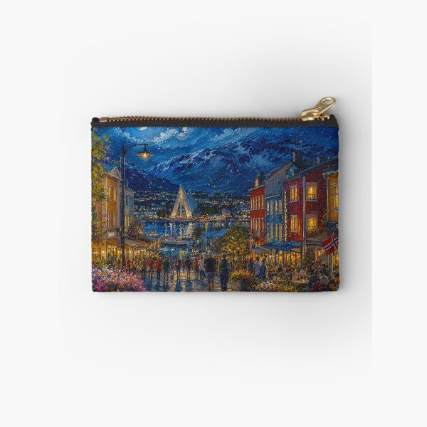 Item preview, Tromsø, Norway – a painting of a summer night in this beautiful Scandinavian city. designed and sold by GalleryKauffeld.