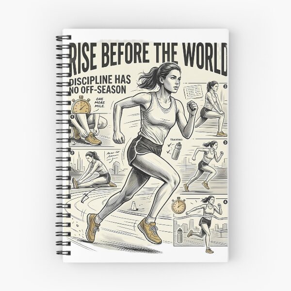 Item preview, Rise Before the World Running Fitness Motivation Graphic designed and sold by InkDriveStudio.