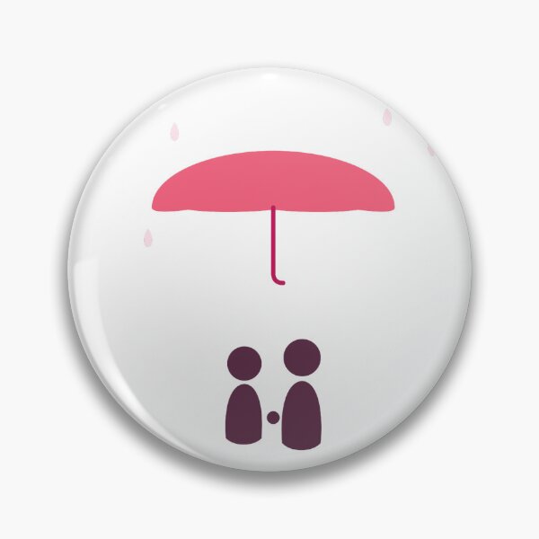 Item preview, Couple Sharing Umbrella Rainy Day designed and sold by B&H.