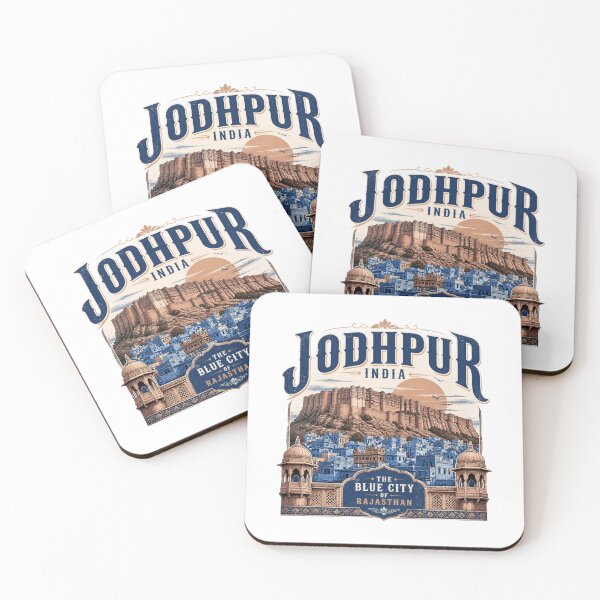 Item preview, Jodhpur Rajasthan India Travel T-Shirt – Blue City, Mehrangarh Fort & Rajasthan Heritage Gift ver 1 designed and sold by mndesignworx.