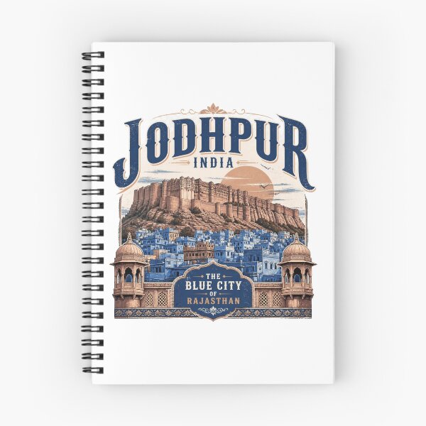 Item preview, Jodhpur Rajasthan India Travel T-Shirt – Blue City, Mehrangarh Fort & Rajasthan Heritage Gift ver 1 designed and sold by mndesignworx.