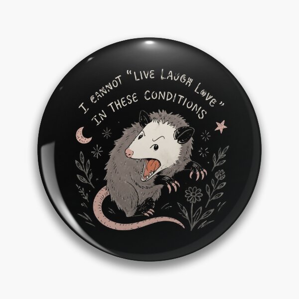 Item preview, Opossum Live Laugh Love Retro designed and sold by Emilyphilipp.