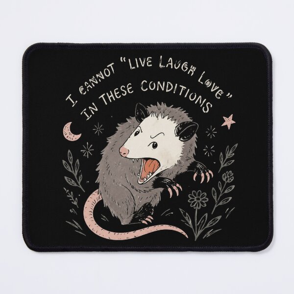 Item preview, Opossum Live Laugh Love Retro designed and sold by Emilyphilipp.