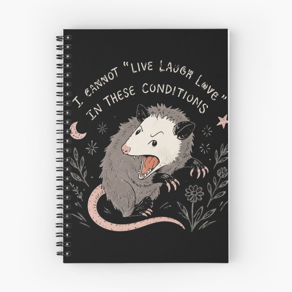 Item preview, Opossum Live Laugh Love Retro designed and sold by Emilyphilipp.
