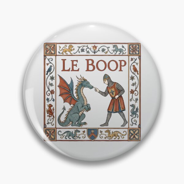 Item preview, Le Boop Dragon Medieval Funny Knight & Dragon designed and sold by VirgilPeck.