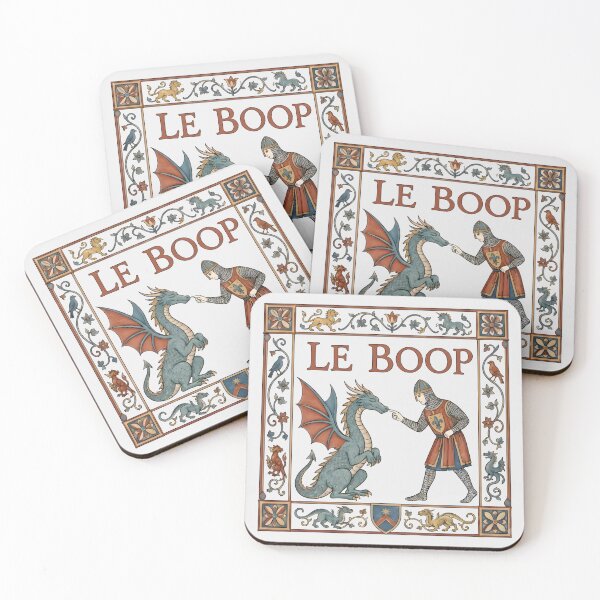 Item preview, Le Boop Dragon Medieval Funny Knight & Dragon designed and sold by VirgilPeck.