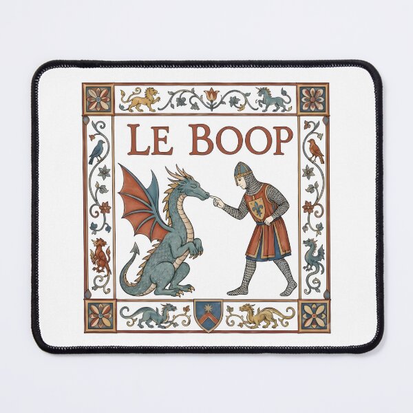 Item preview, Le Boop Dragon Medieval Funny Knight & Dragon designed and sold by VirgilPeck.