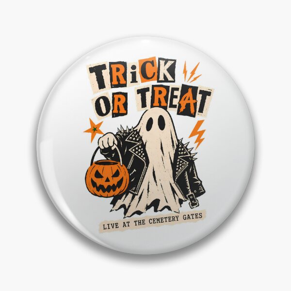 Item preview, Punk Rock Halloween Ghost Live At Cemetery Gates designed and sold by chattsuede.