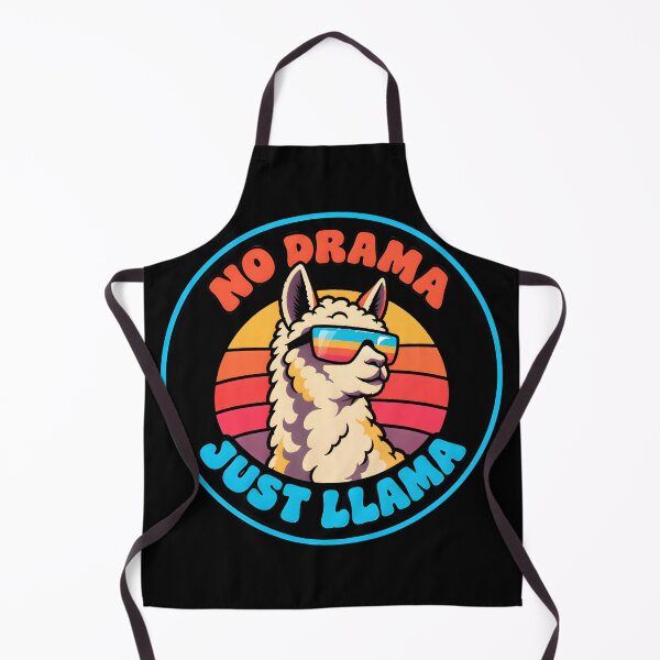 Item preview, Retro Sunset No Drama Just Llama designed and sold by MagicTheDog.