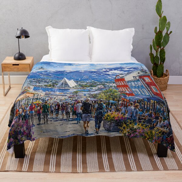 Item preview, Tromsø, Norway – a painting of a summer day in this beautiful Scandinavian city. designed and sold by GalleryKauffeld.