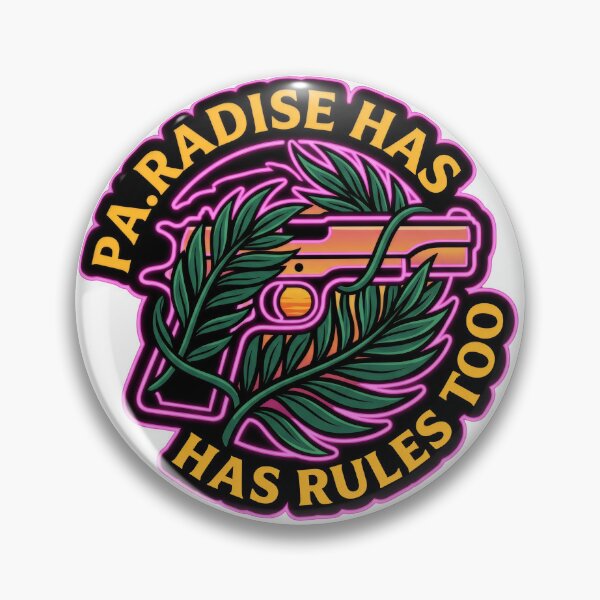 Item preview, Neon Palm Pistol Emblem GTA 6 designed and sold by LunaMarkos.
