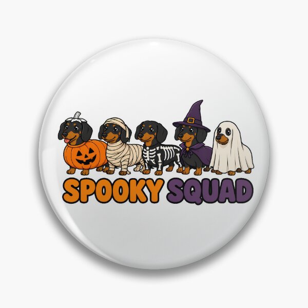 Item preview, Spooky Dachshund Halloween Costume Doxie Squad designed and sold by chattsuede.