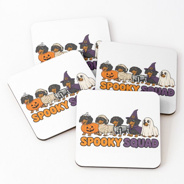 Item preview, Spooky Dachshund Halloween Costume Doxie Squad designed and sold by chattsuede.