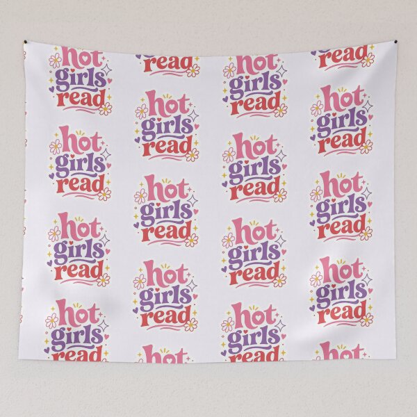 Item preview, Hot girls read! designed and sold by Reets_Redbubble.