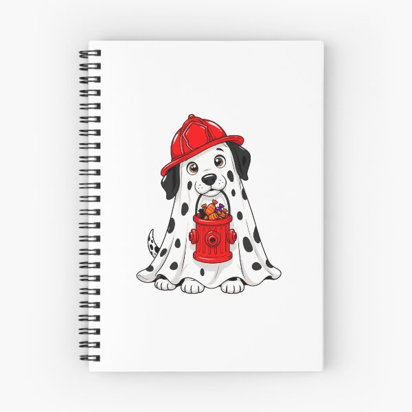 Item preview, Firefighter Dalmatian Ghost Puppy Halloween Trick Or Treat designed and sold by chattsuede.