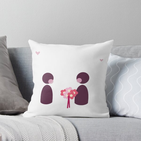 Item preview, First Date Blushing Couple With Flowers designed and sold by B&H.