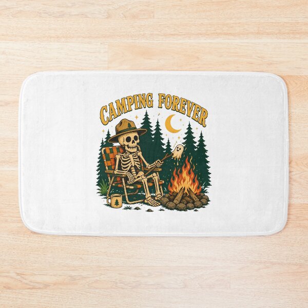 Item preview, Spooky Campfire Skeleton Outdoor Ranger Camping designed and sold by chattsuede.